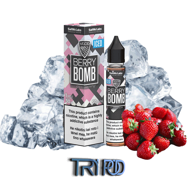 سالت نیکوتین بمب توت فرنگی یخ ویگاد VGOD BERRY BOMB ICE