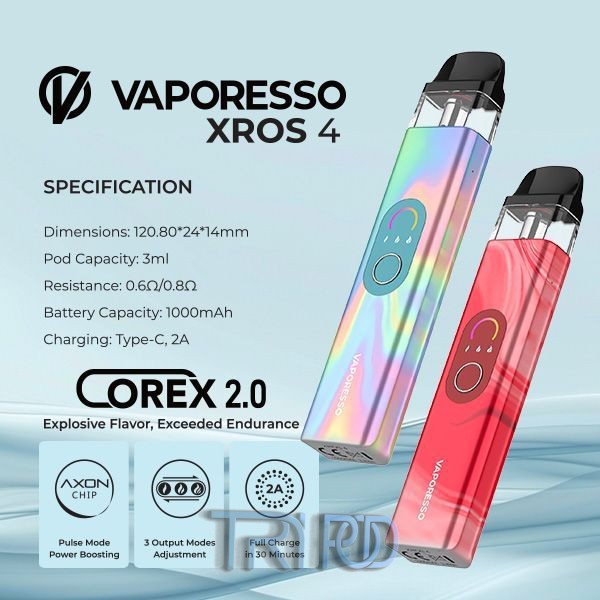 پاد سیستم اکسراس ۴ ویپرسو VAPORESSO XROS 4