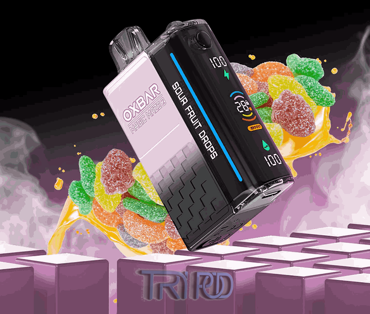 پاد یکبار مصرف آبنبات میوه های ترش OXBAR magic maze2