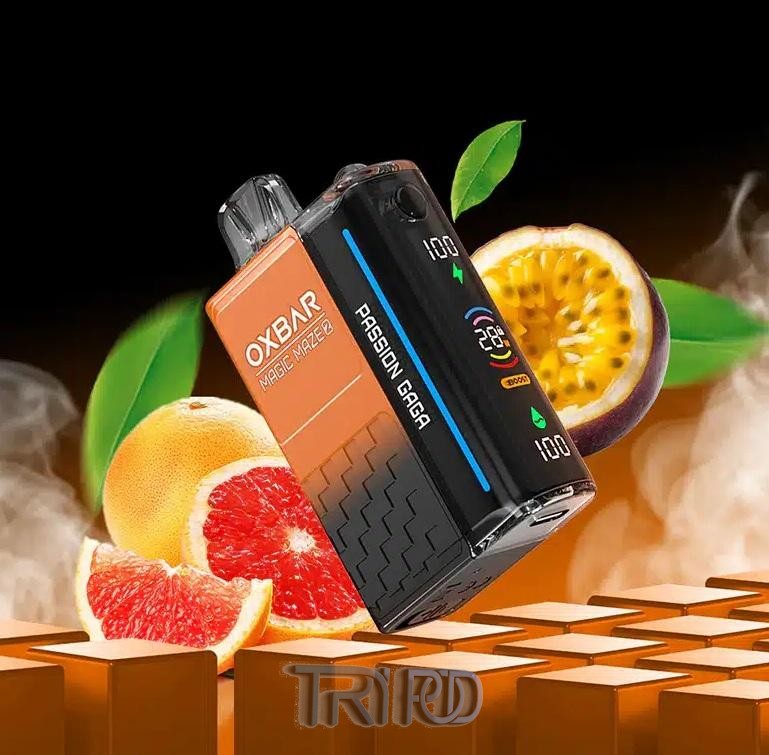 اوکس بار – پادیکبارمصرف 3۰ هزارپاف پشن فروت / OXBAR – 30000 Puff