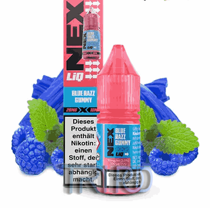 سالت تمشک آبی پادسالت Pod Salt NexLiQ Blue Razz Gummy